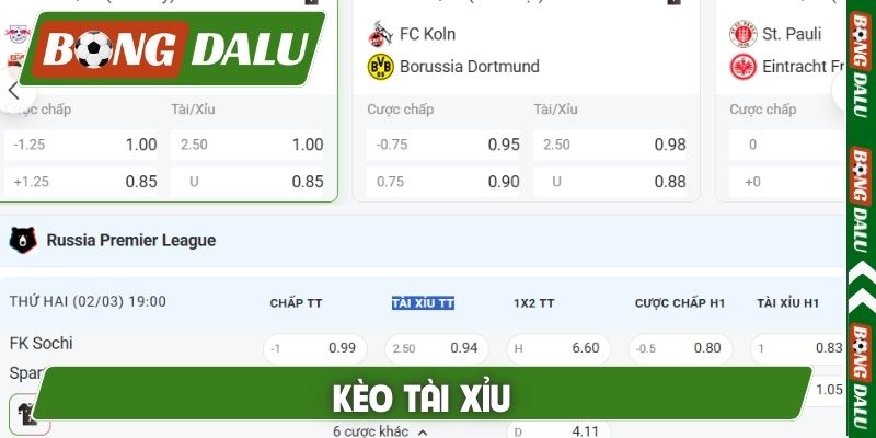 Kèo Tài Xỉu